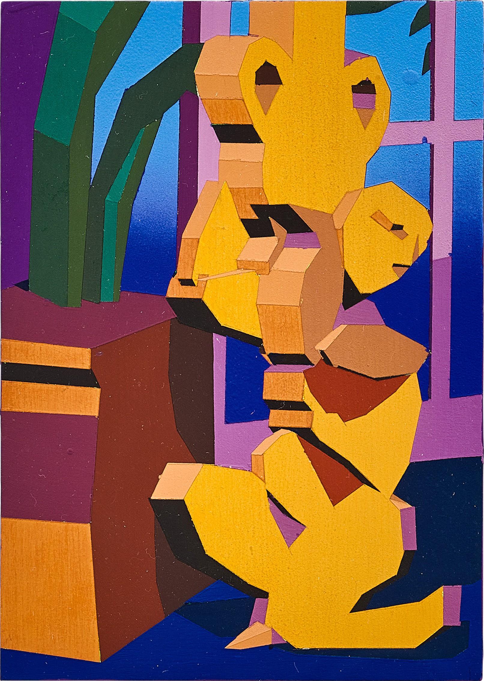 Jonathan Chapline - Sketch for Sculpture on Table