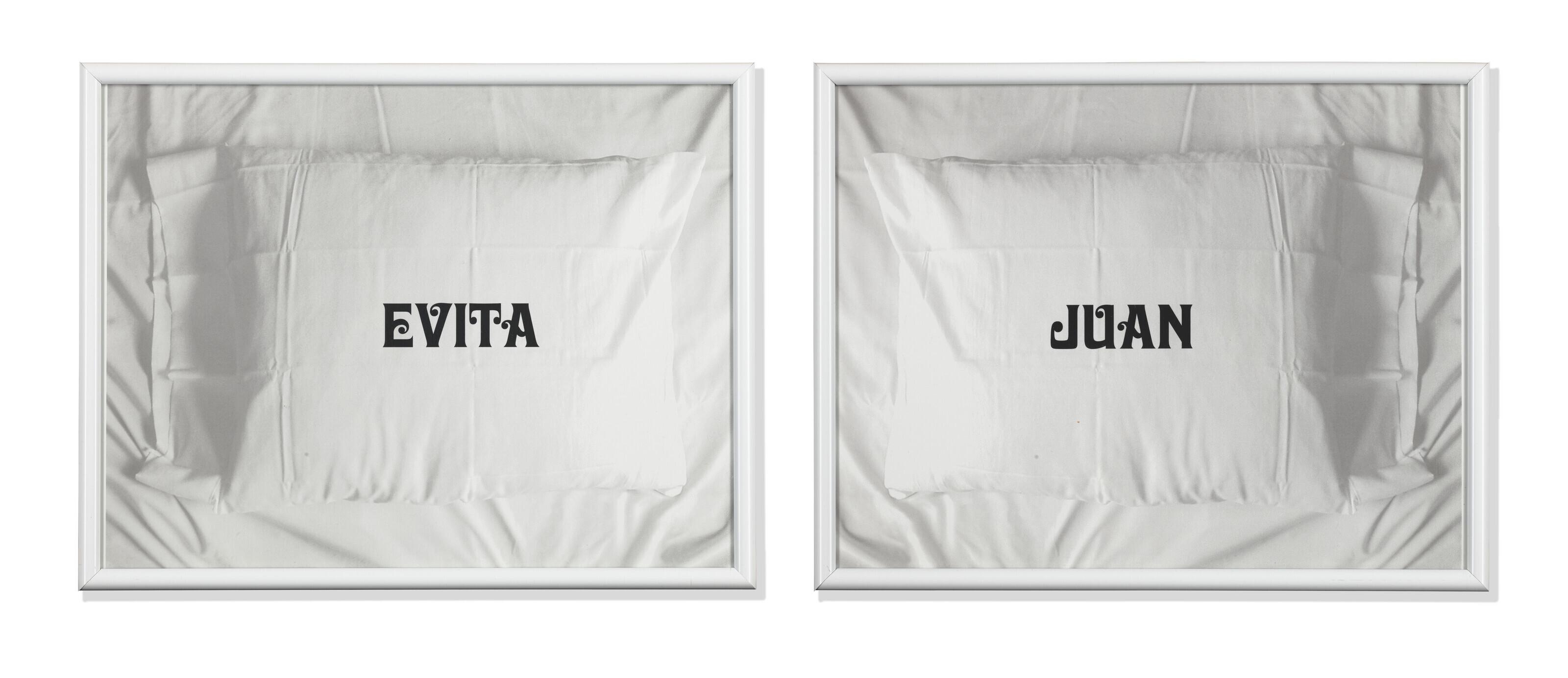 Jonathan Horowitz - Pillow Talk Prints (Evita & Juan)