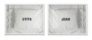 Jonathan Horowitz - Pillow Talk Prints (Evita & Juan)