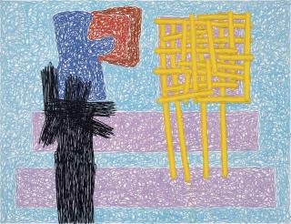 Jonathan Lasker - Flower Will Grow in Cracks of the Metropolis