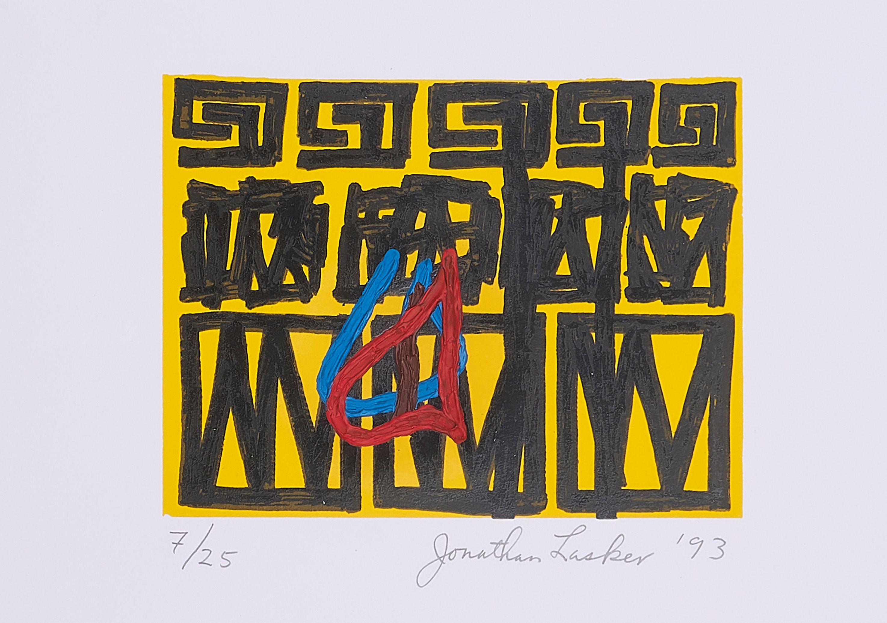 Jonathan Lasker - Studien zu einem Ölbild.