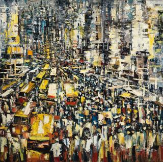 Jonathan Mavua Lessor - Normal Day unframed.