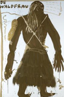 Jonathan Meese - Die Waldnymphe mit Baby-DOLL-Waffe, also Süssigkeiten im Oldtimer