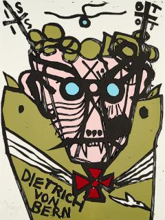 Jonathan Meese - Dietrich v. Bern in Drachenhaut (...).