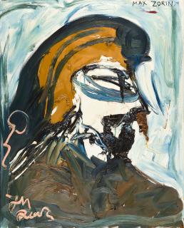 Jonathan Meese - „Dr. Saint Barth’s Currynase (grünlich)“.