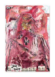 Jonathan Meese - Erzeimeldung: Der Rote Baronanny (Totalsttunnelblick Der Kunst), Erzdisziplin \'Erz\', Gehorche Nur Der Antinostalgischen Zukunftzukunft, Wie Hagen V. Tronje,