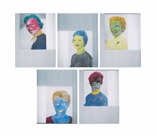 Jonathan Monk - Five Women Old Enough To Be My Mother Coloured In Using My Father\'S Watercolours