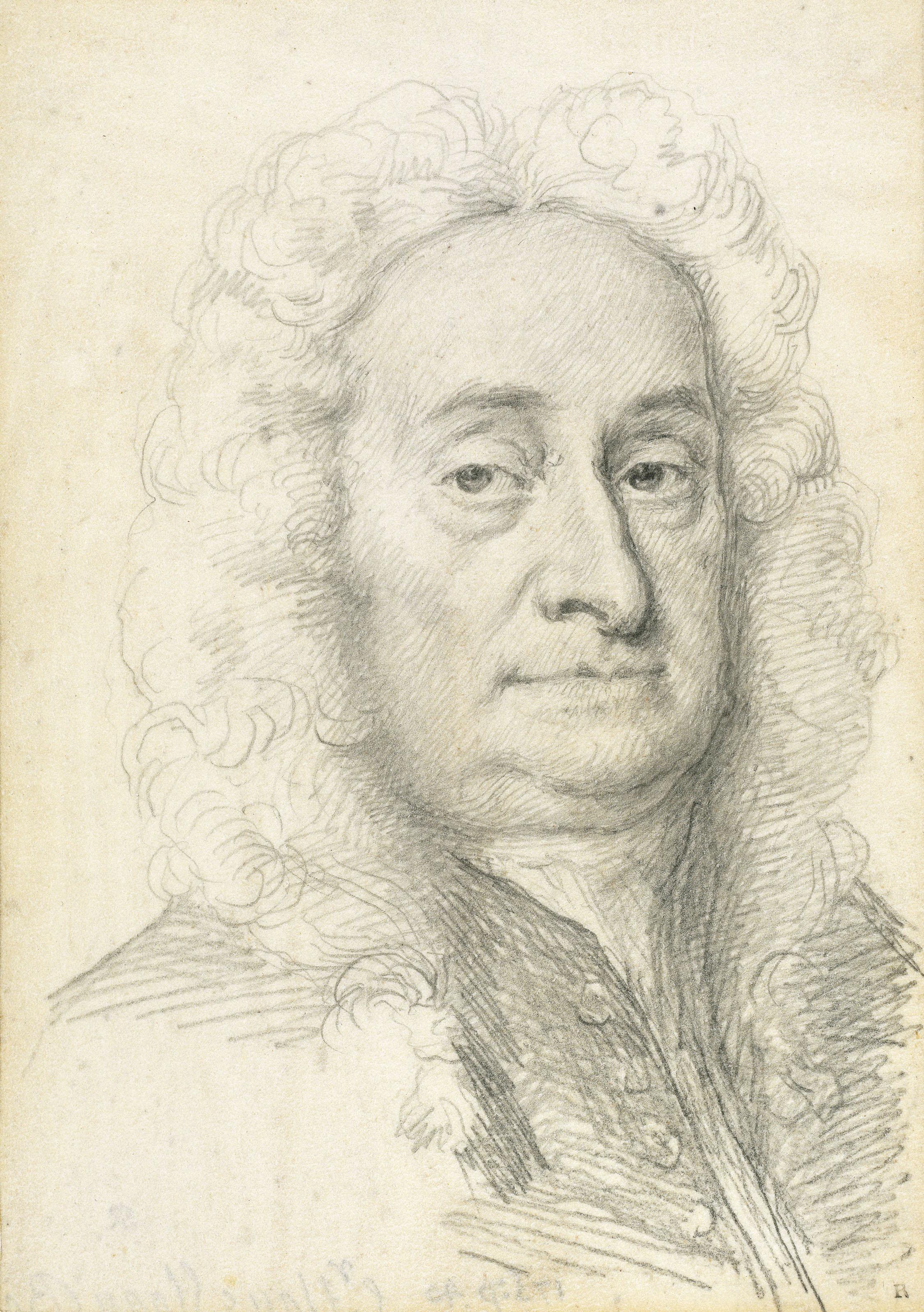 Jonathan Richardson, Sen. - Portrait of Sir Hans Sloane (1660-1753)
