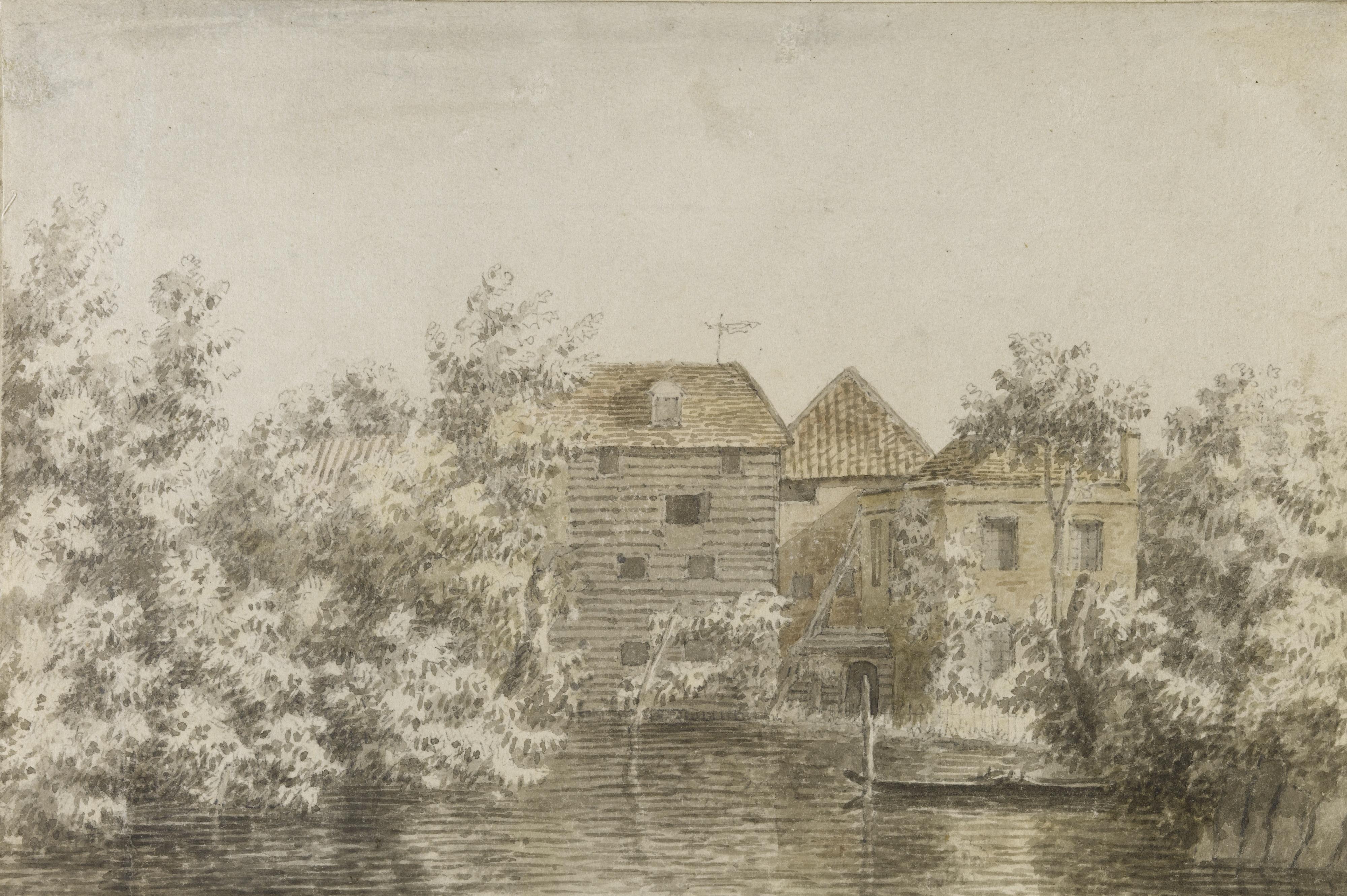 Jonathan Skelton - A Watermill, Probably Near Croydon