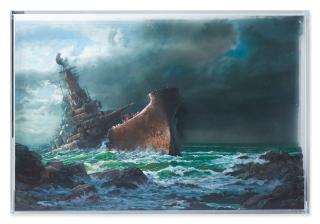 Jonathan Wateridge - Study For Seascape With Wrecked Battleship