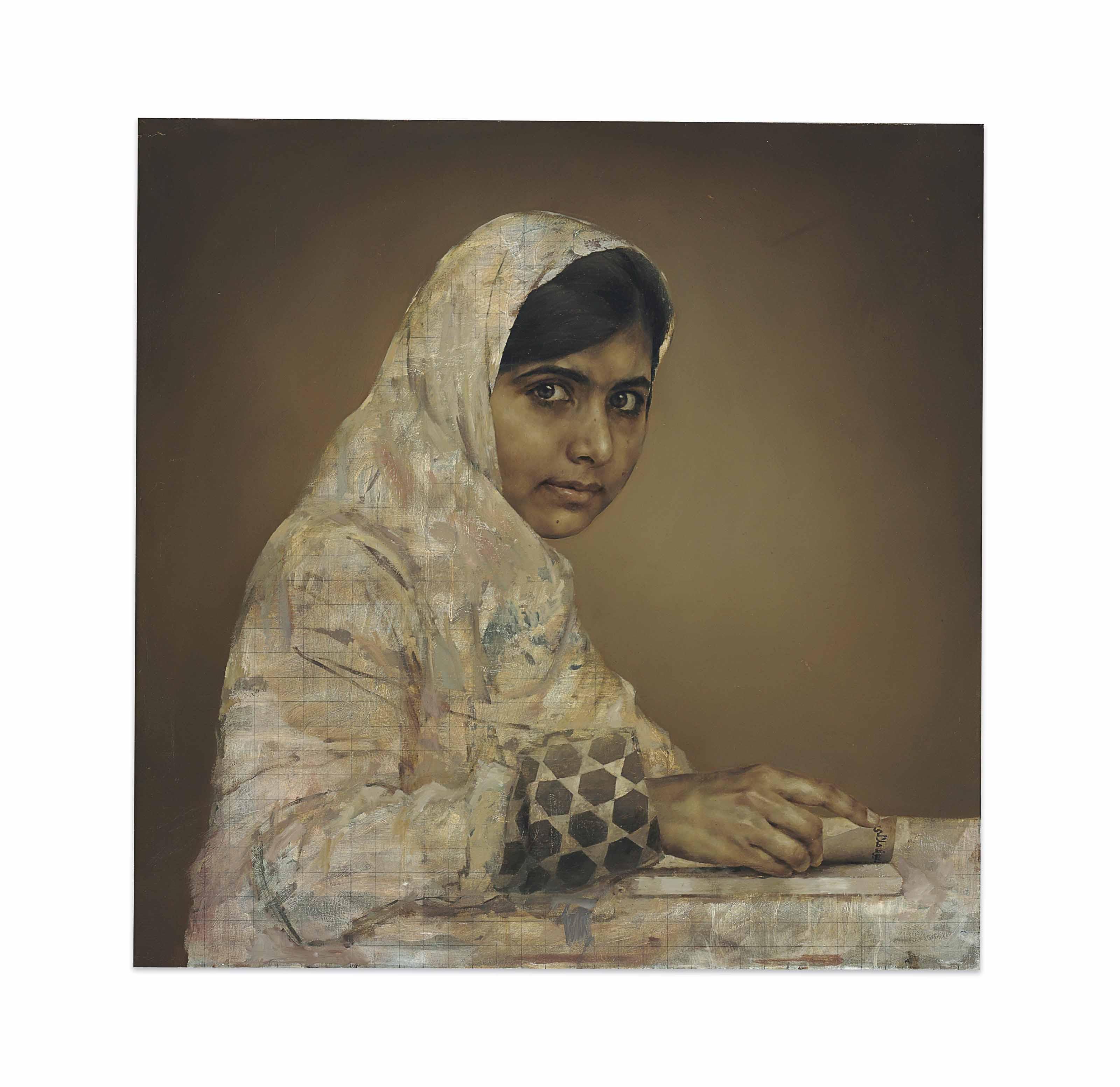 Jonathan Yeo - Girl Reading (Malala Yousafzai)