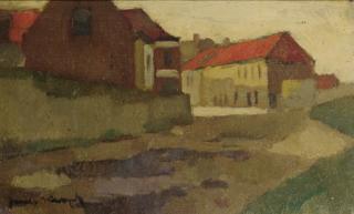Joop Kropff - A Village Street