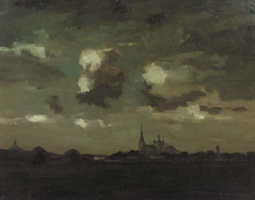 Joop Kropff - Panoramic landscape, Den Bosch