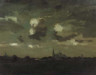 Joop Kropff - Panoramic landscape, Den Bosch