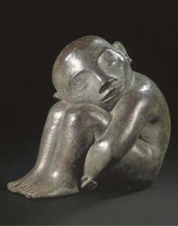 Joop van Kralingen - Seated Boy