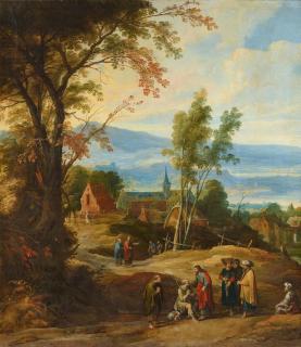 Joos de Momper - Christus heilt einen Blinden