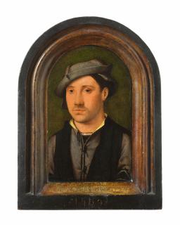 Joos van Cleve - Porträt eines jungen Mannes