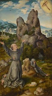 Joos Van Cleve - Saint Francis Receiving The Stigmata