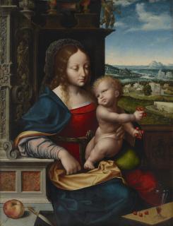 Joos Van Cleve - The Madonna Of The Cherries