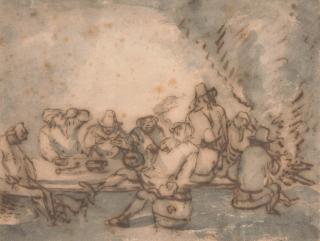 Joos van Craesbeeck - Bauern beim Gelage.