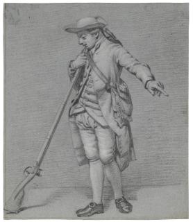 Jordanus Hoorn - Standing Soldier Holding A Musket
