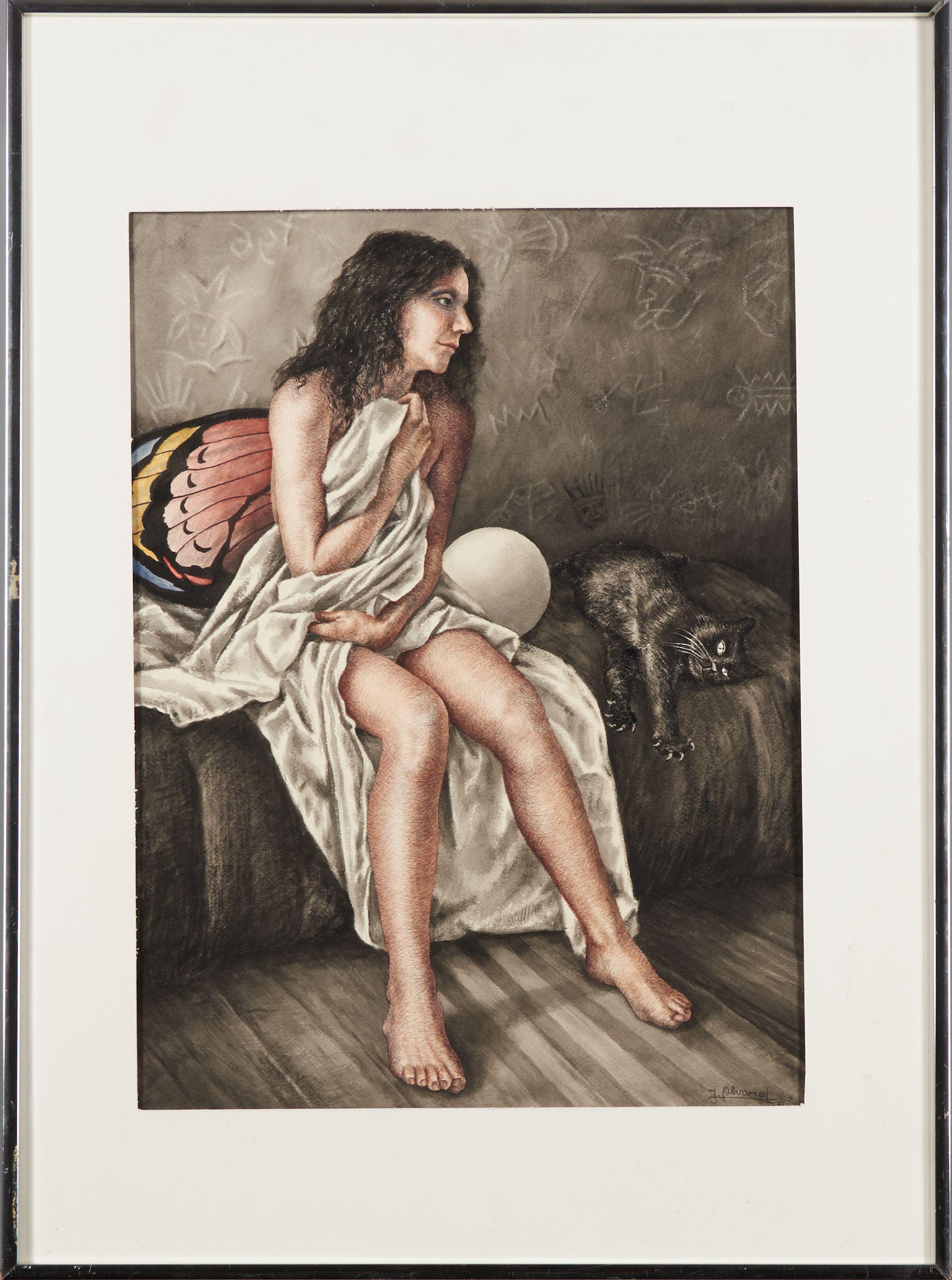 Jorge Alvaro - Seated Woman with Wings