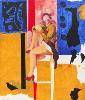 Jorge Castillo - Interior Azul y Rosa