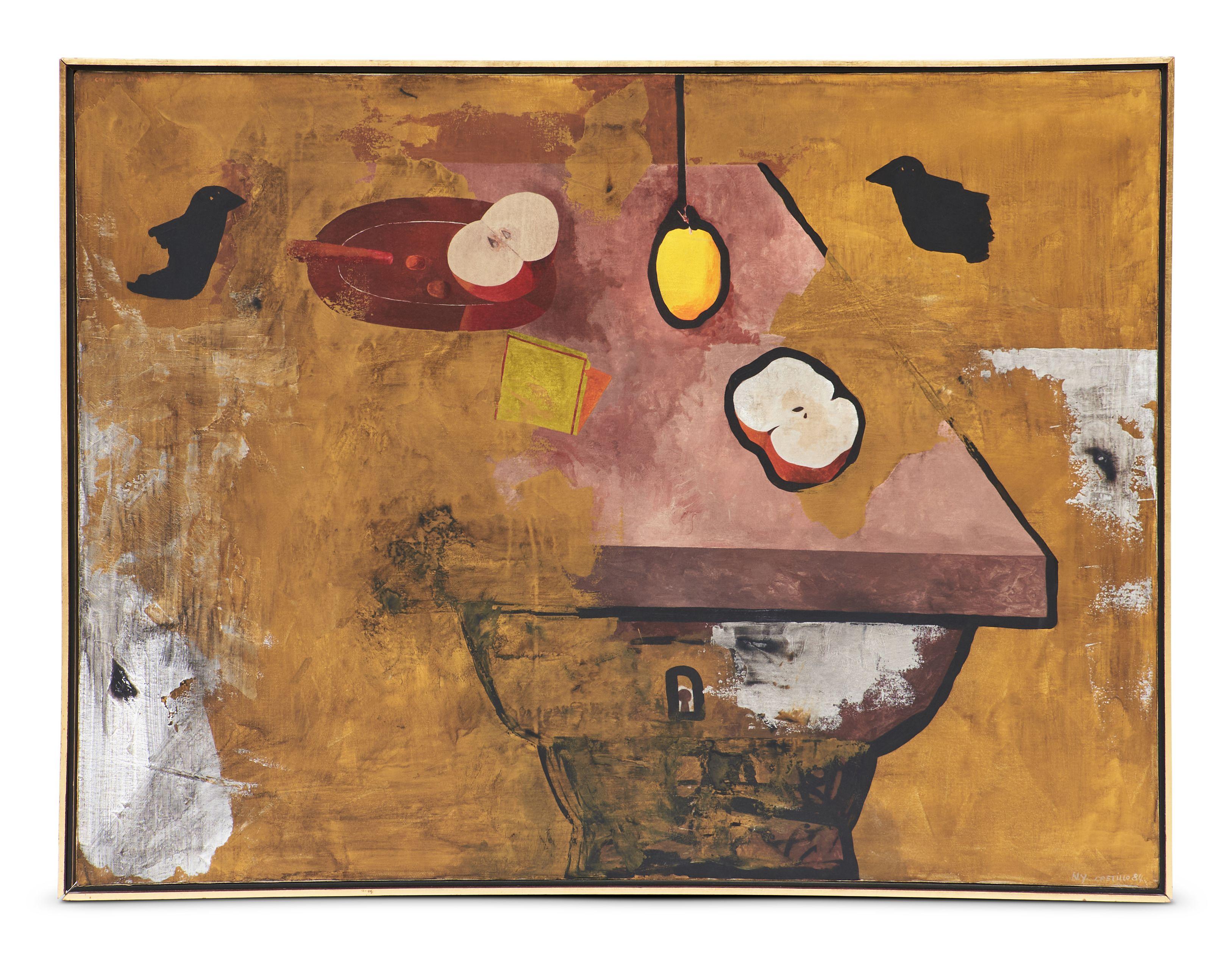 Jorge Castillo - Still Life with Apples and Birds