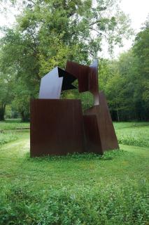 Jorge Oteiza - Round circulation with signs in the Basque landscape/orreaga
