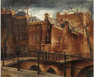 Jos Croïn - Hoek Keizersgracht - Leliegracht