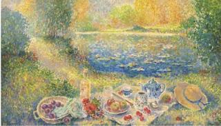 Jos Pauwels - A picnic by the waterlillies