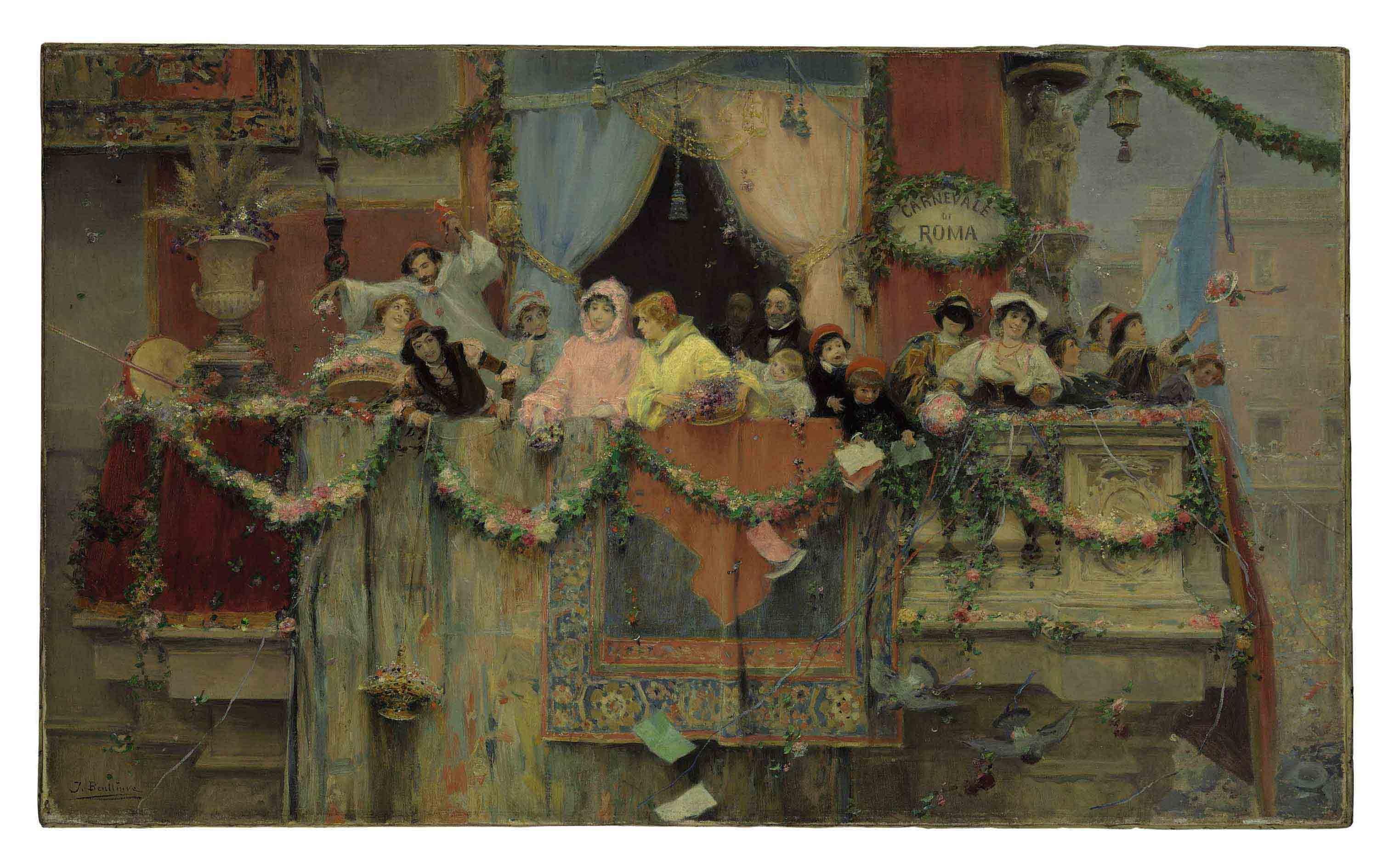 Jose Benlliure y Gil - Il Carnevale di Roma