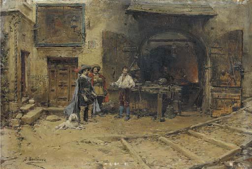 Jose Benlliure y Gil - Outside the Blacksmiths