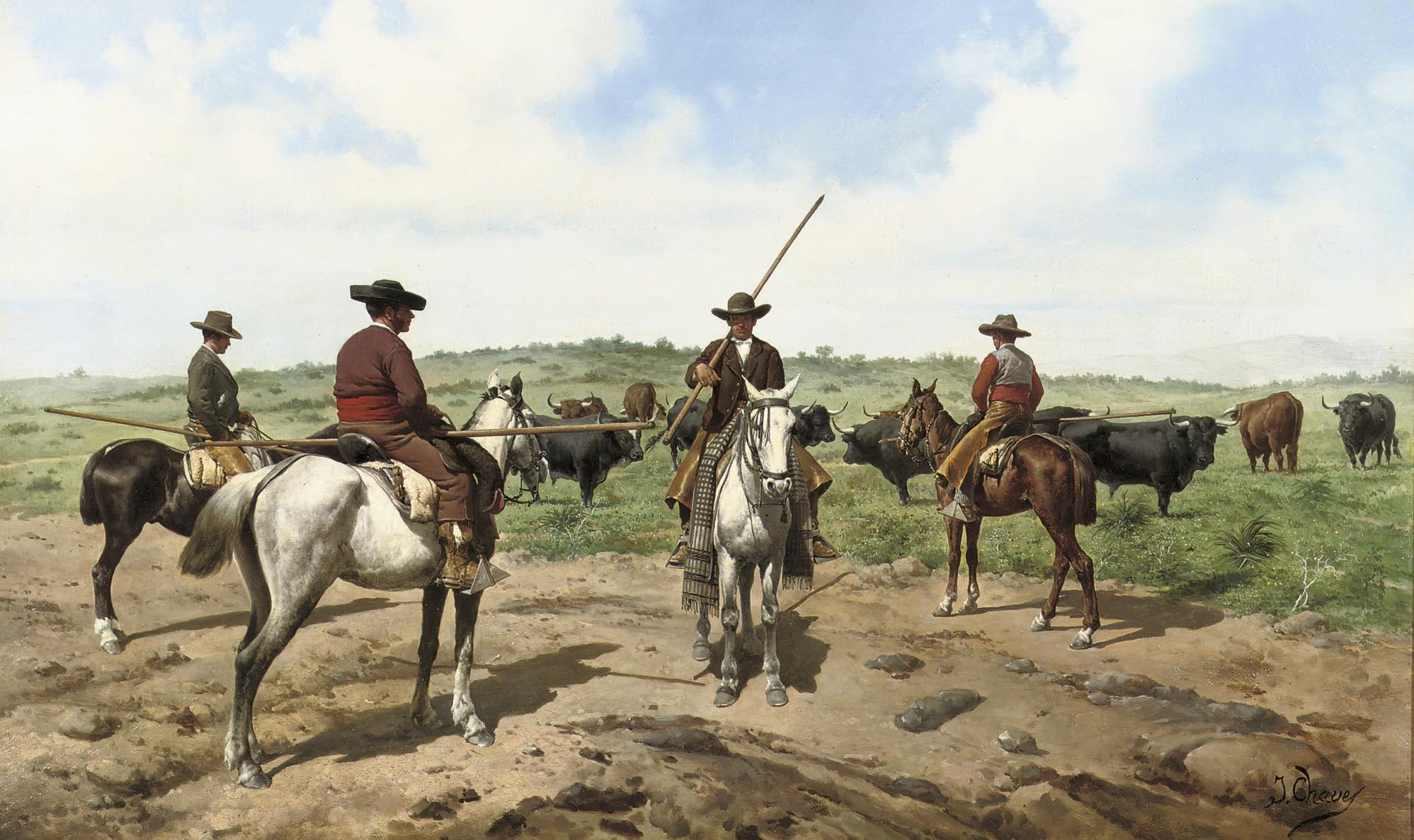 Jose Chavez - Garrochistas: herding the cattle