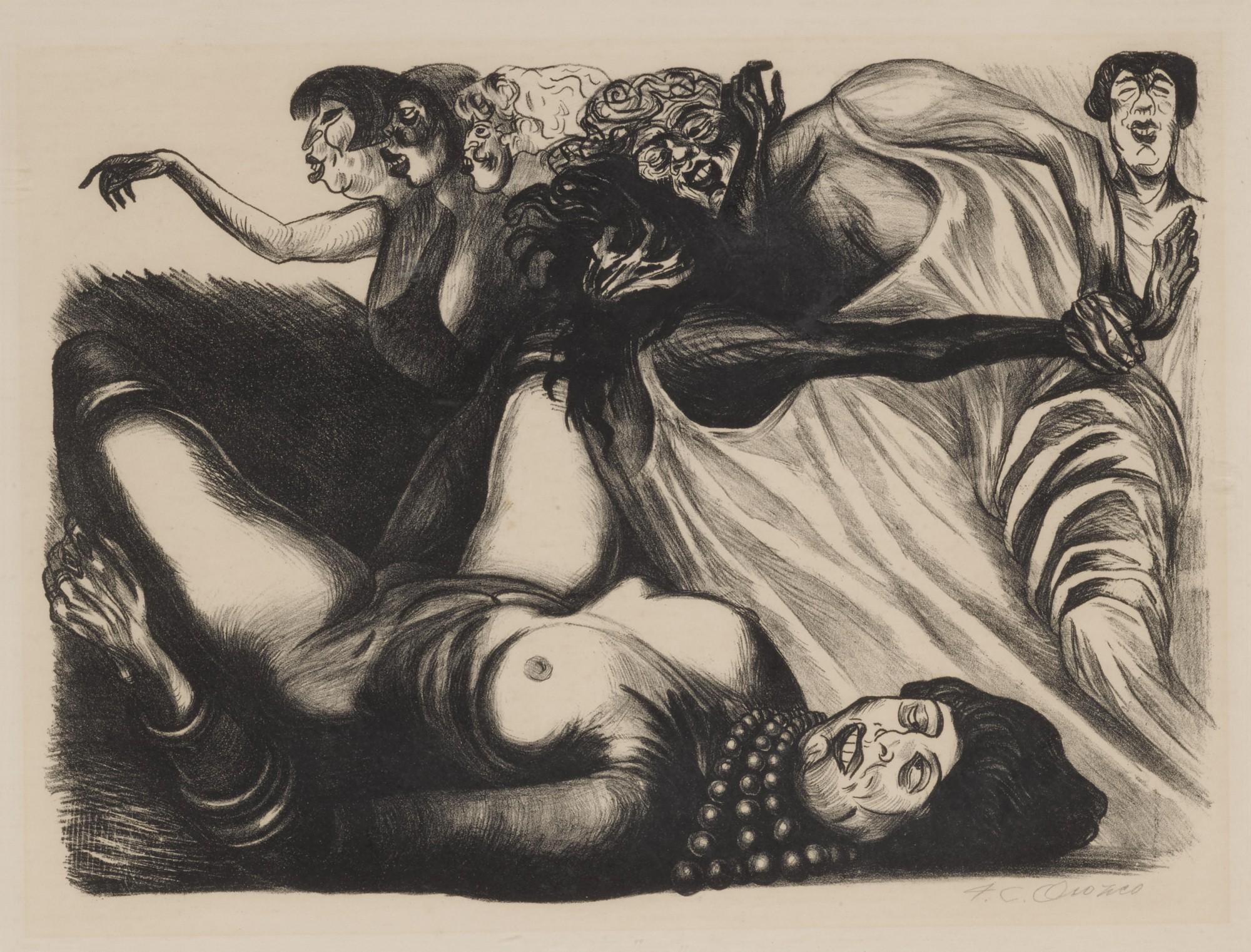 José Clemente Orozco - Dead Woman (Hopkins 28)