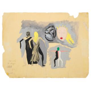 José Clemente Orozco - Diseño para el ballet \'Umbral\'