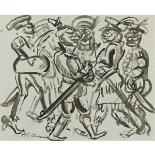 José Clemente Orozco - Estado Mayor De Bufones