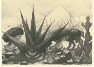 Jose Clemente Orozco - Magueyes y Nopales (H. 17)