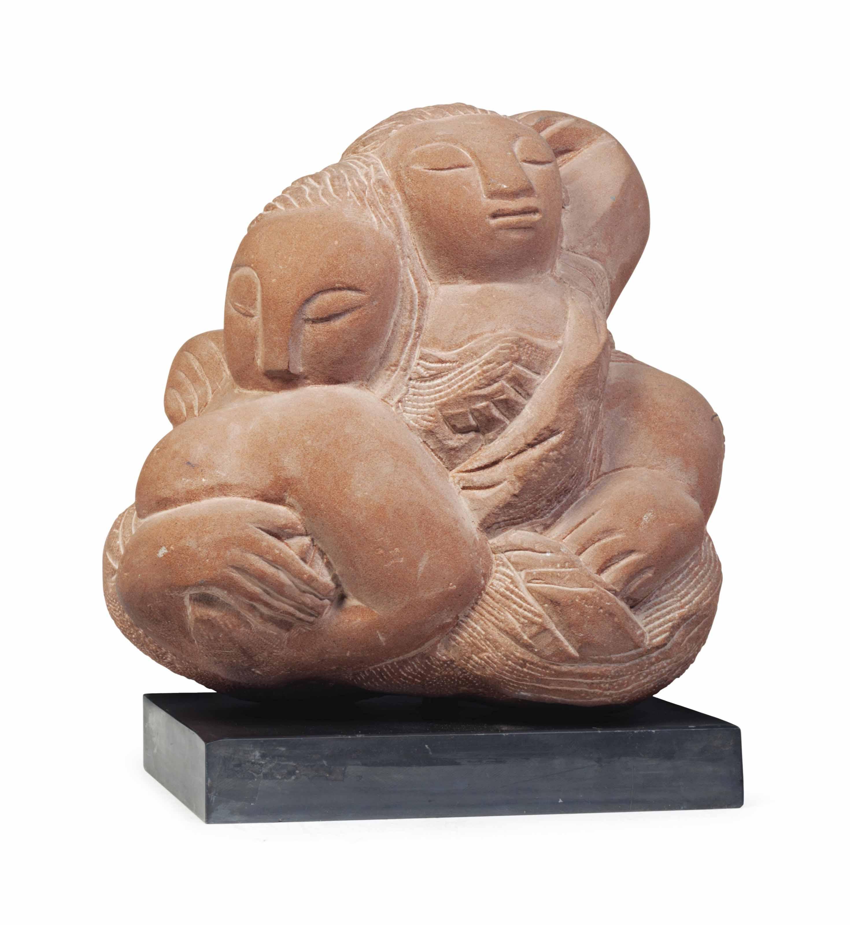 Jose De Creeft - Untitled (Two Figures Embracing)