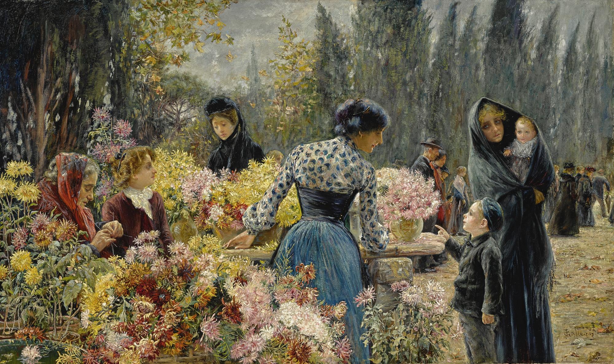 José Gallegos y Arnosa - All Souls\' Day In Rome 