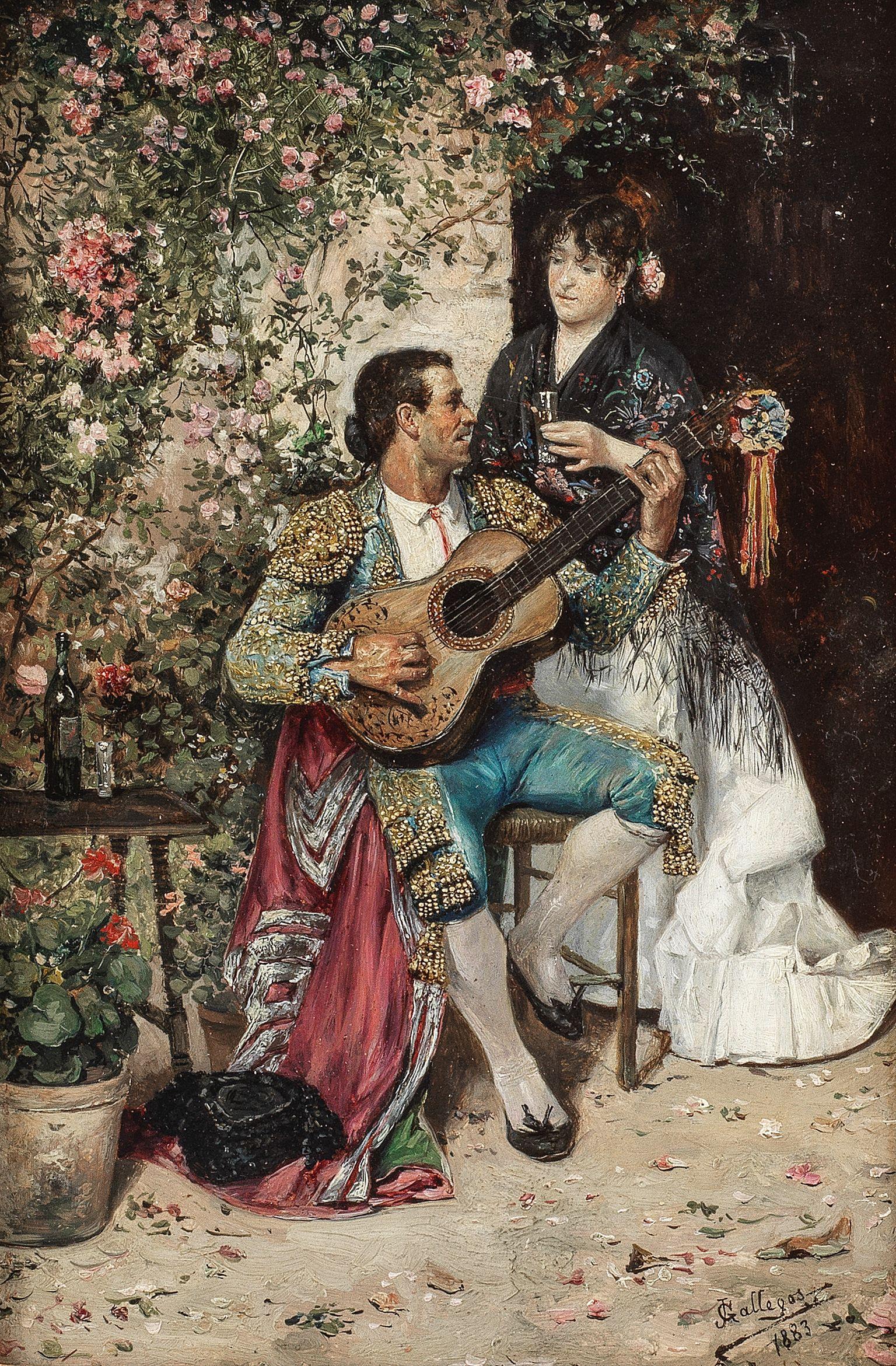 José Gallegos y Arnosa - The serenade