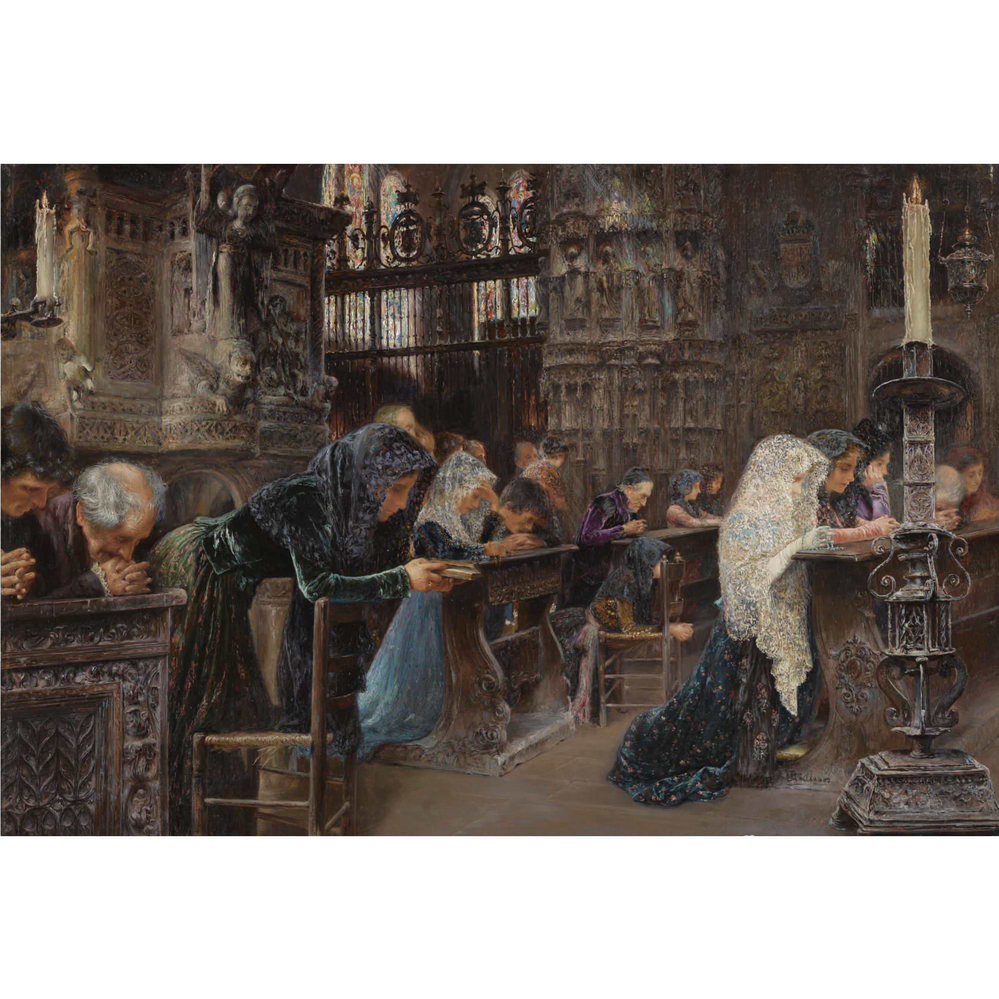 José Gallegos - Spanish interior De Iglesia (Church Interior)