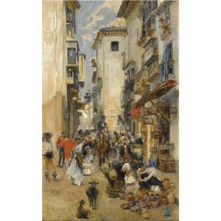 José García Y Ramos - Spanish en La Calle (Street Scene)