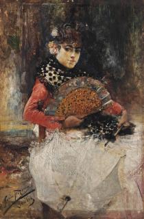 José García y Ramos - The white umbrella