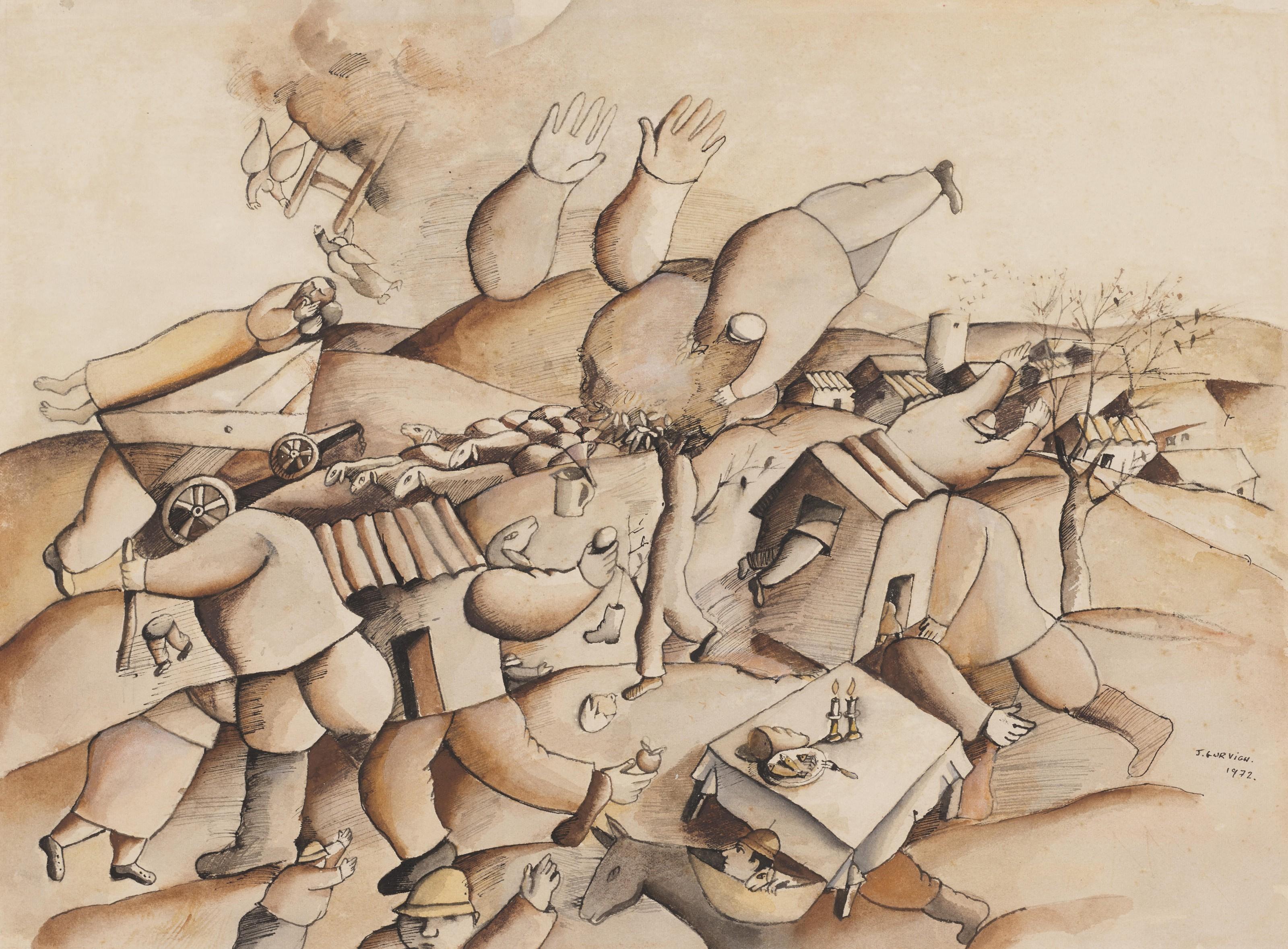 José Gurvich - Escena en el Kibbutz