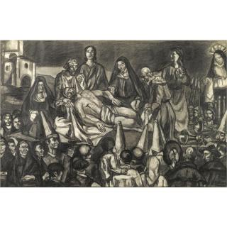 José Gutiérrez Solana - Paso Del Entierro De Cristo En La Procesión De Semana Santa En Un Pueblo De Castilla (Burial Of Christ In A Castilian Town)