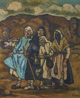 José Gutiérrez Solana - Spanish Dostrozonas De La Sartén (Carnival Figures)