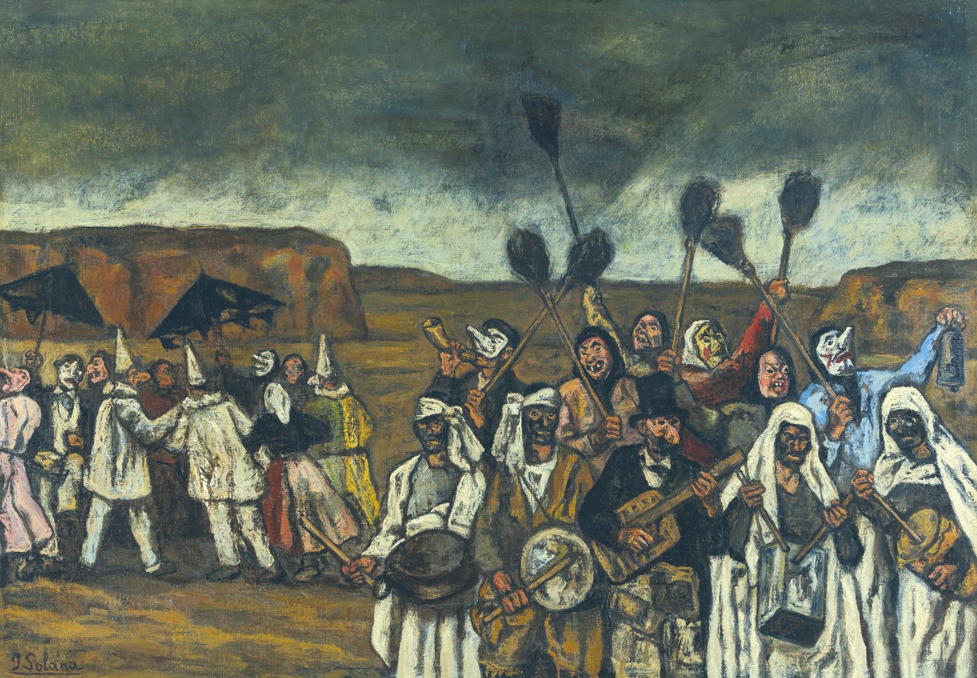 José Gutiérrez Solana - Spanish máscara De Las Escobas (The Masquerade Of The Brooms)