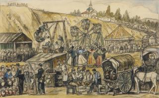 José Gutiérrez Solana - Verbena En La Pradera De San Isidro