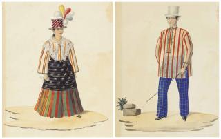 José Honorato Lozano - Tipos Del Pais - Three Studies Of Filipinos